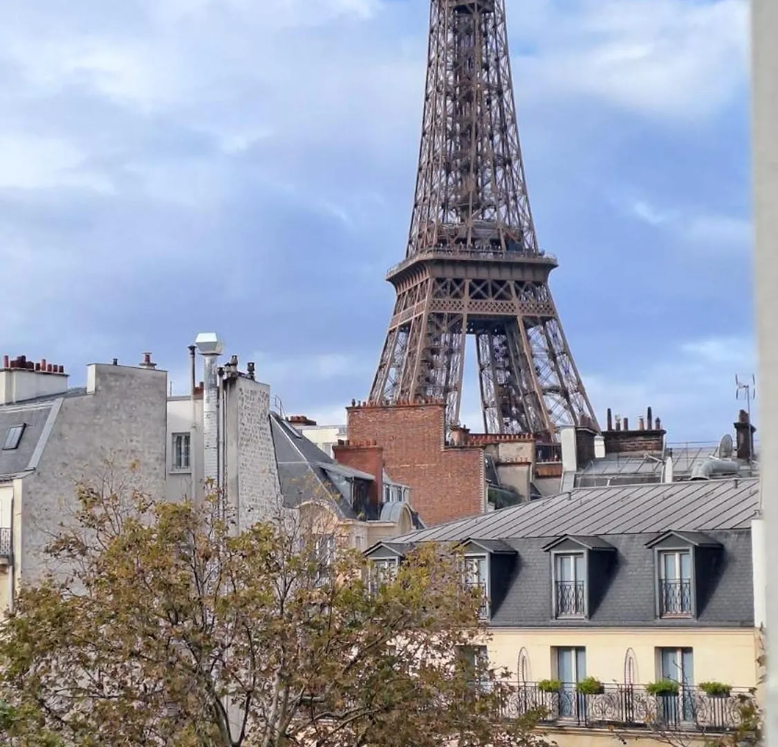 Center Eiffel Tower View דירה פריז